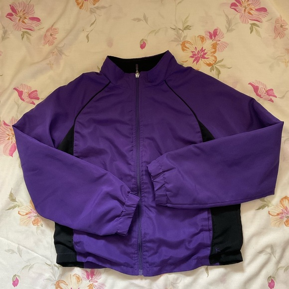 Danskin Purple and Black Bomber Jacket - Picture 1 of 5